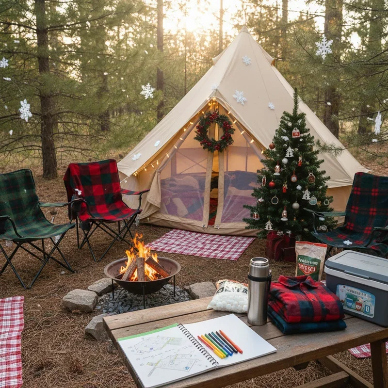 Christmas in July Camping Ideas