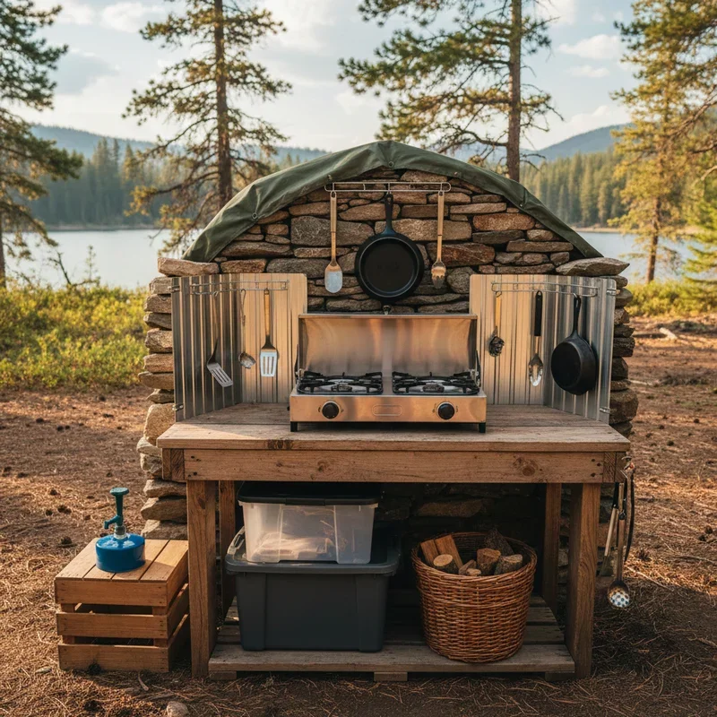 DIY Camping Kitchen Ideas