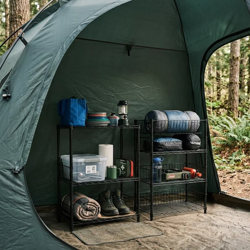 Tent Camping Storage Ideas
