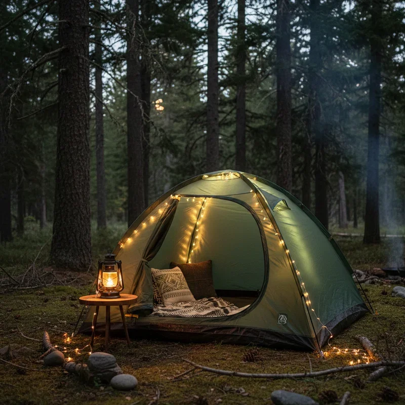 Camping Tent Lighting Ideas