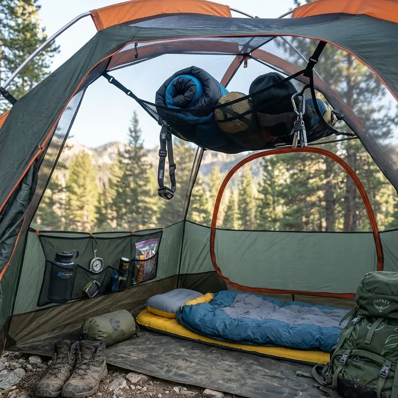 Tent Camping Storage Ideas
