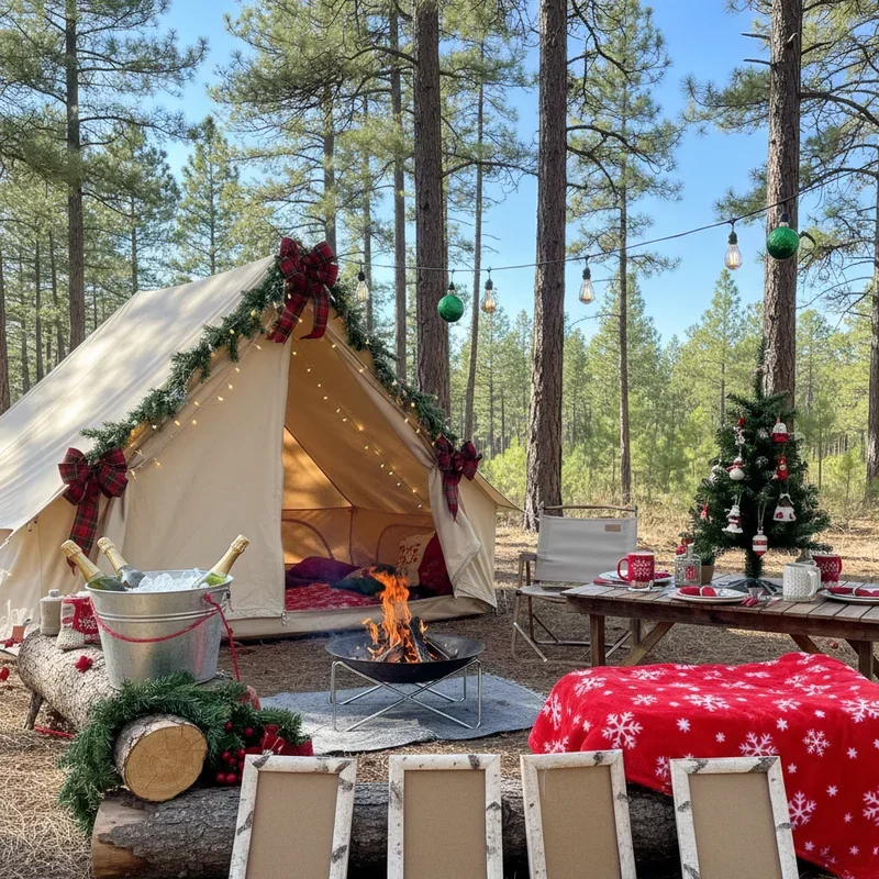 Christmas in July Camping Ideas