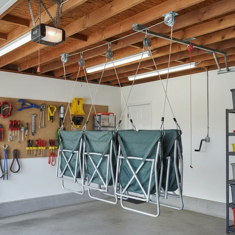 DIY Garage Camp Chair Storage Ideas