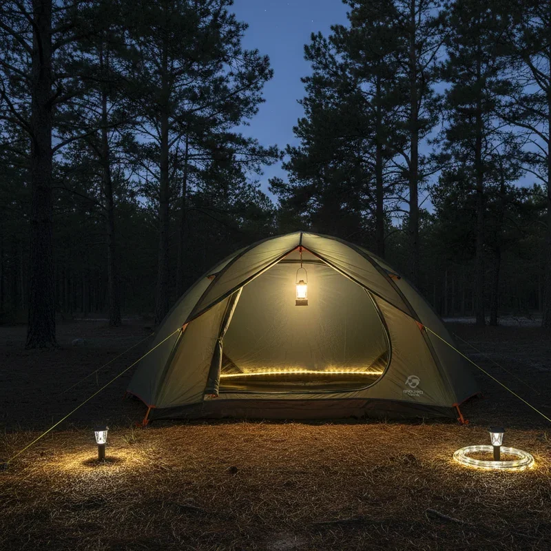Camping Tent Lighting Ideas