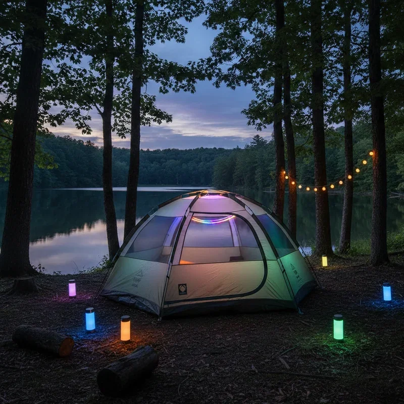 Camping Tent Lighting Ideas