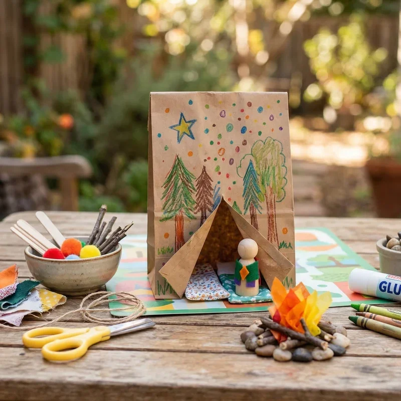 15 Camping Craft Ideas for Preschoolers for Summer Fun