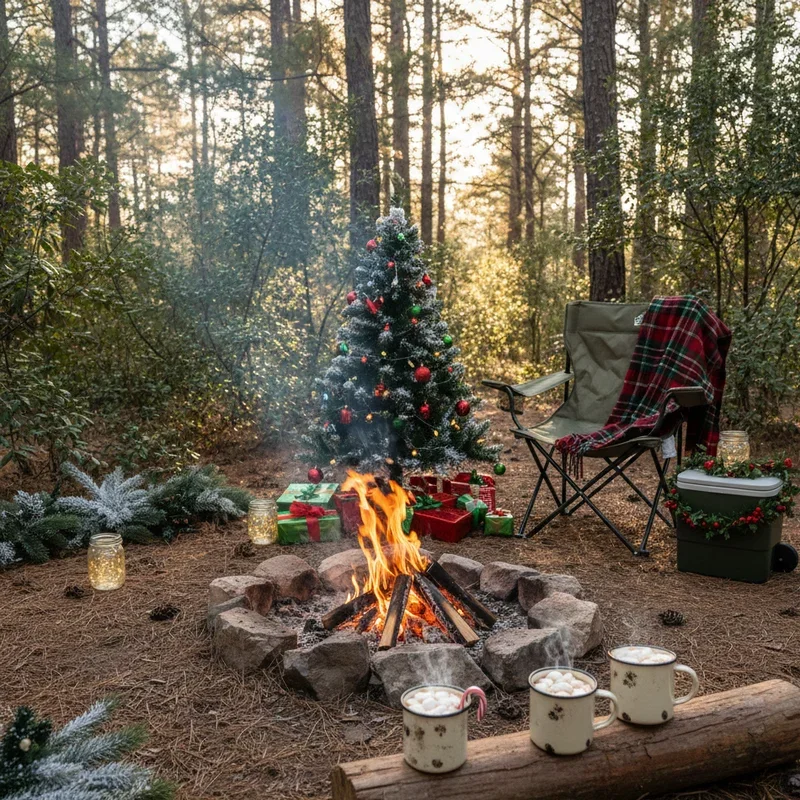 Christmas in July Camping Ideas