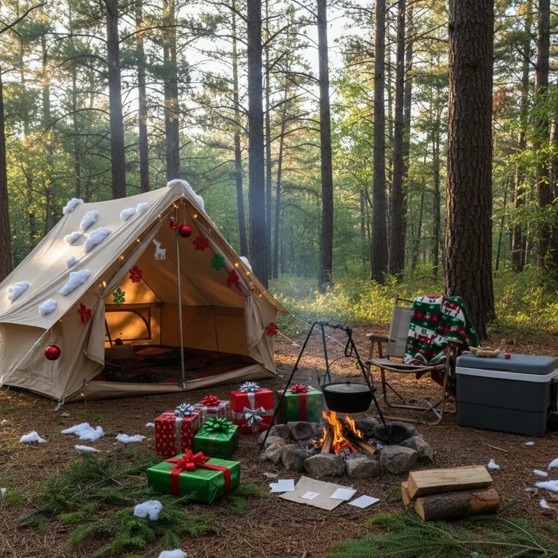 Christmas in July Camping Ideas