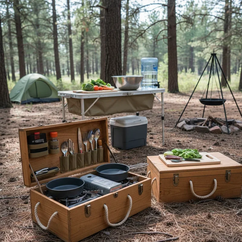 DIY Camping Kitchen Ideas