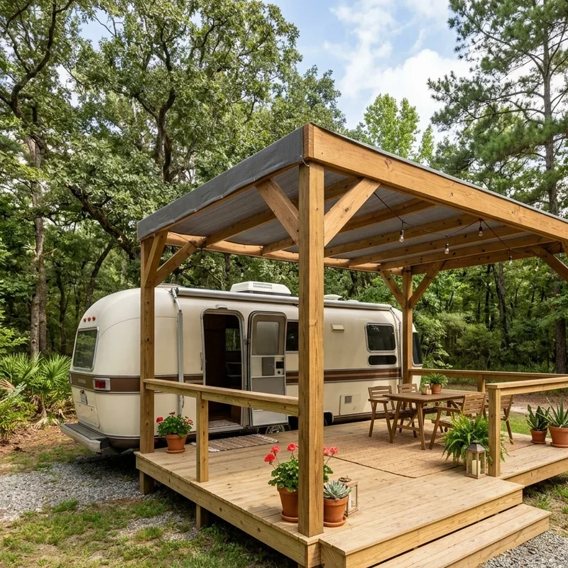 Travel Trailer Deck Ideas