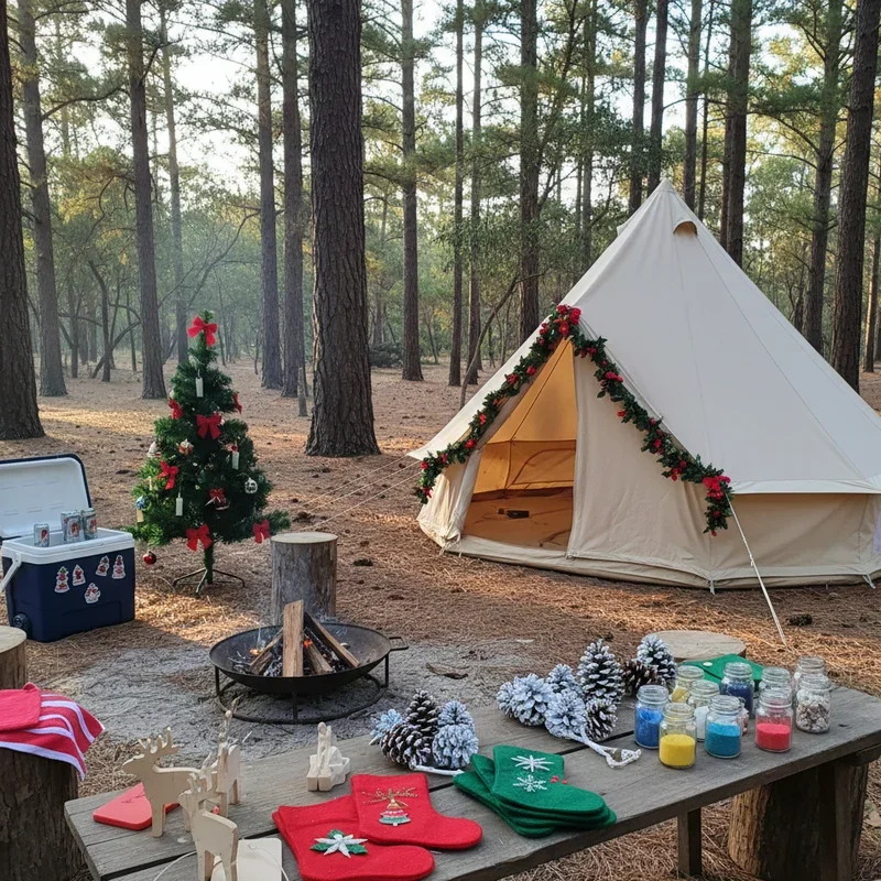 Christmas in July Camping Ideas