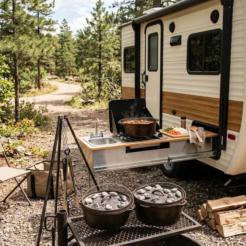 Travel Trailer Outdoor Kitchen Ideas