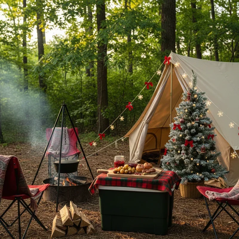 Christmas in July Camping Ideas