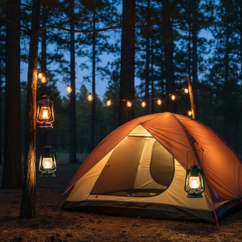 Camping Tent Lighting Ideas