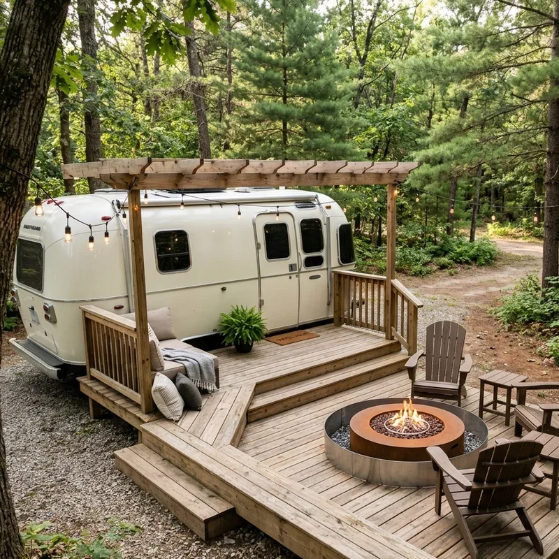 Travel Trailer Deck Ideas