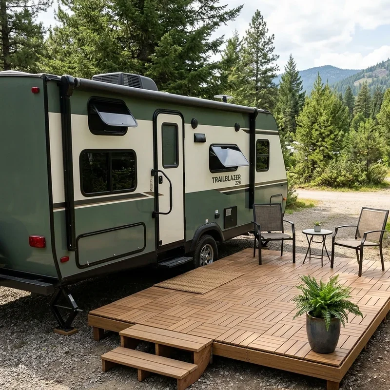 Travel Trailer Deck Ideas