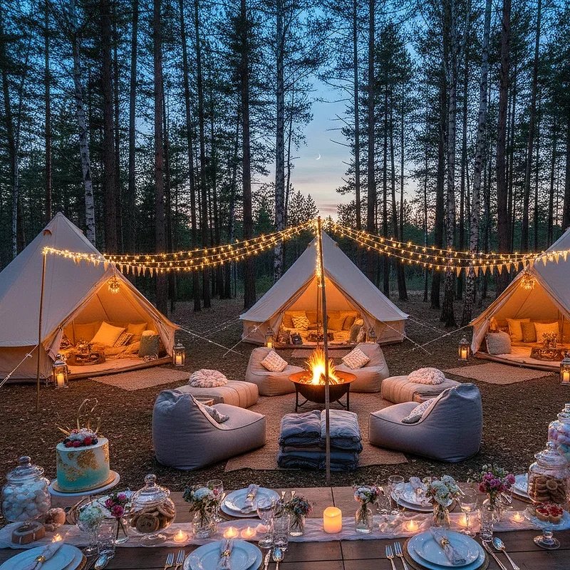 Camping Birthday Party Ideas for Adults