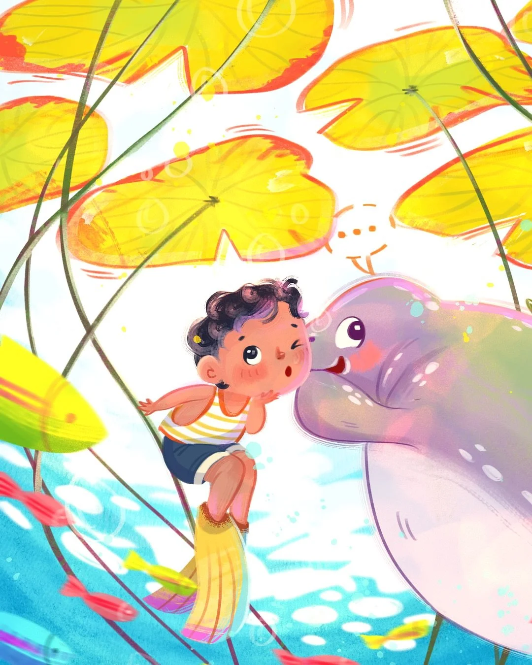 Here is my entry for the 3rd prompt of @ourplanetweek 2025 🌍

For this piece, I added a bit more detail, but still focused on those small, magical moments we tend forget as we grow.

I thought it&rsquo;d be fun to interpret the prompt by having a li