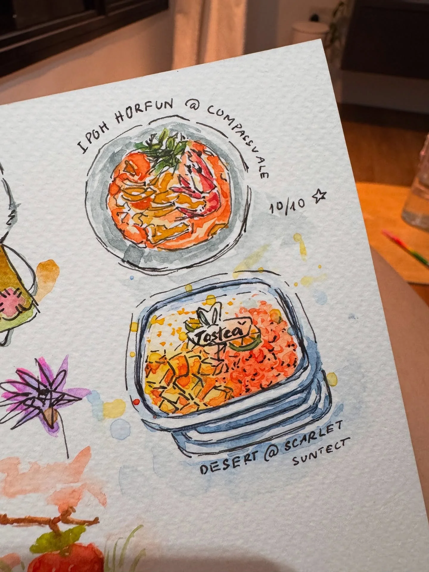 Have mood for some watercolor 🎨

Ipoh horfun &amp; bing fen

#watercolor #watercolours #watercolorsketchbook #foodillustrations #foodwatercolor #sgfoodstagram #illustration_art