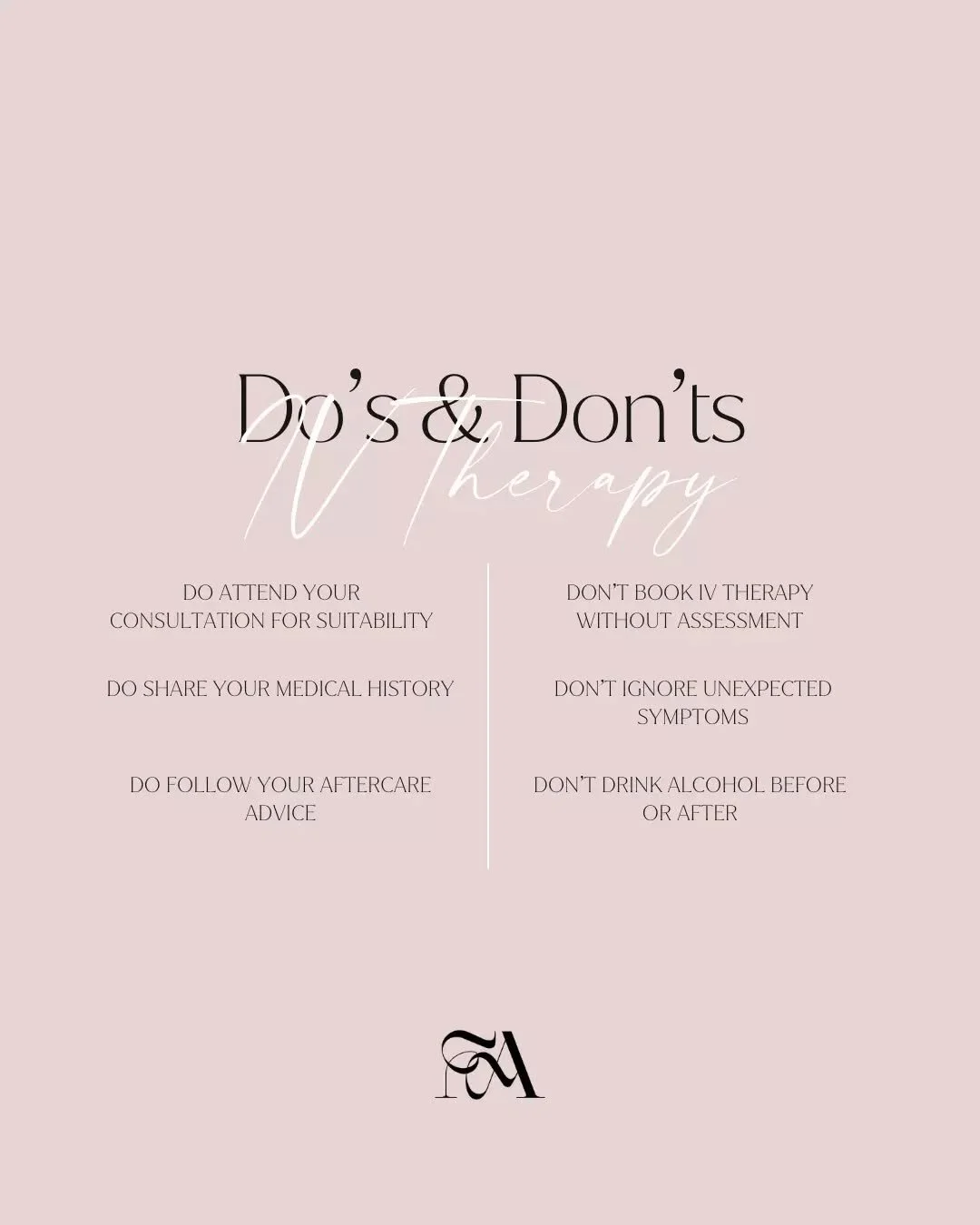 IV therapy is now available as part of our considered wellness services. Each appointment begins with a consultation to understand your health history, current medications, and goals, and to determine whether IV therapy is suitable for you.

Your cli