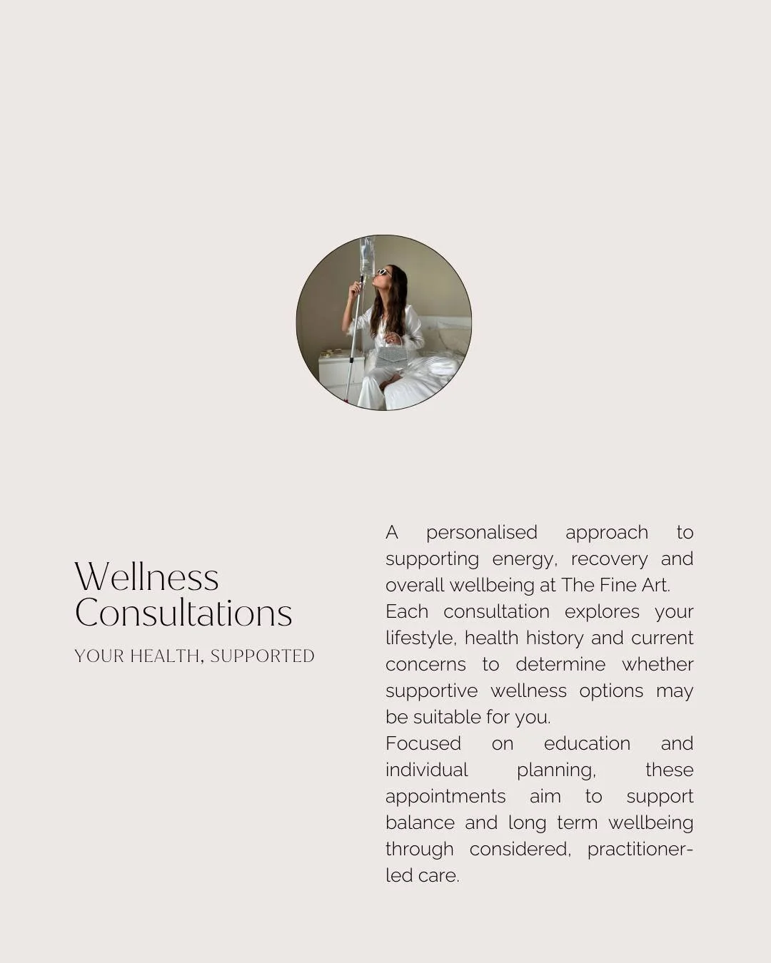 Supporting wellbeing begins with understanding the individual. These consultations focus on education, lifestyle considerations and personalised planning to explore supportive options that align with your goals and overall health.
ㅤ
If you&rsquo;re f