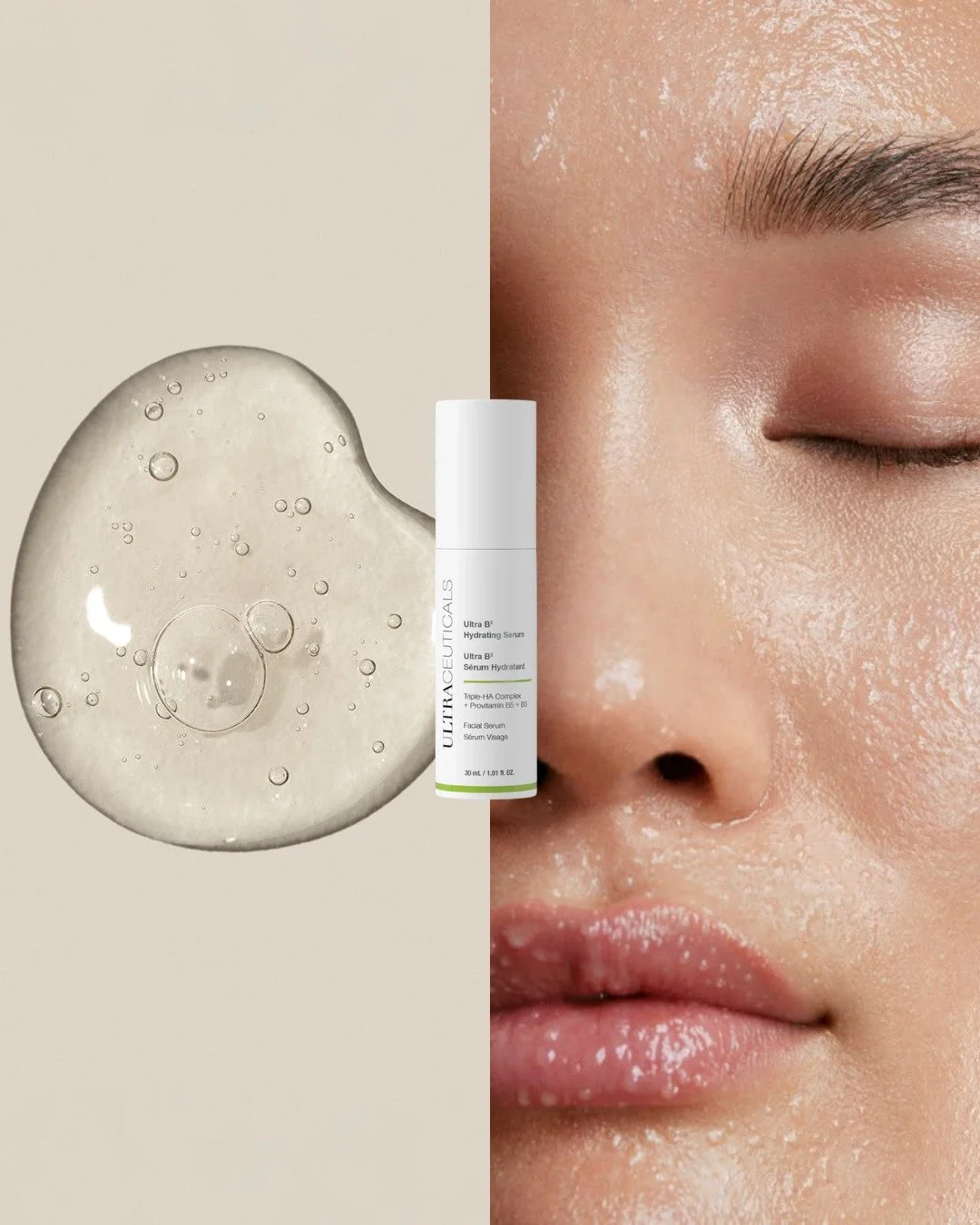 Hydration that supports your skin, not overwhelms it.
ㅤ
Formulated with a combination of vitamin B3, provitamin B5 and multiple forms of hyaluronic acid, this serum works across different layers of the skin to help maintain moisture levels, comfort a