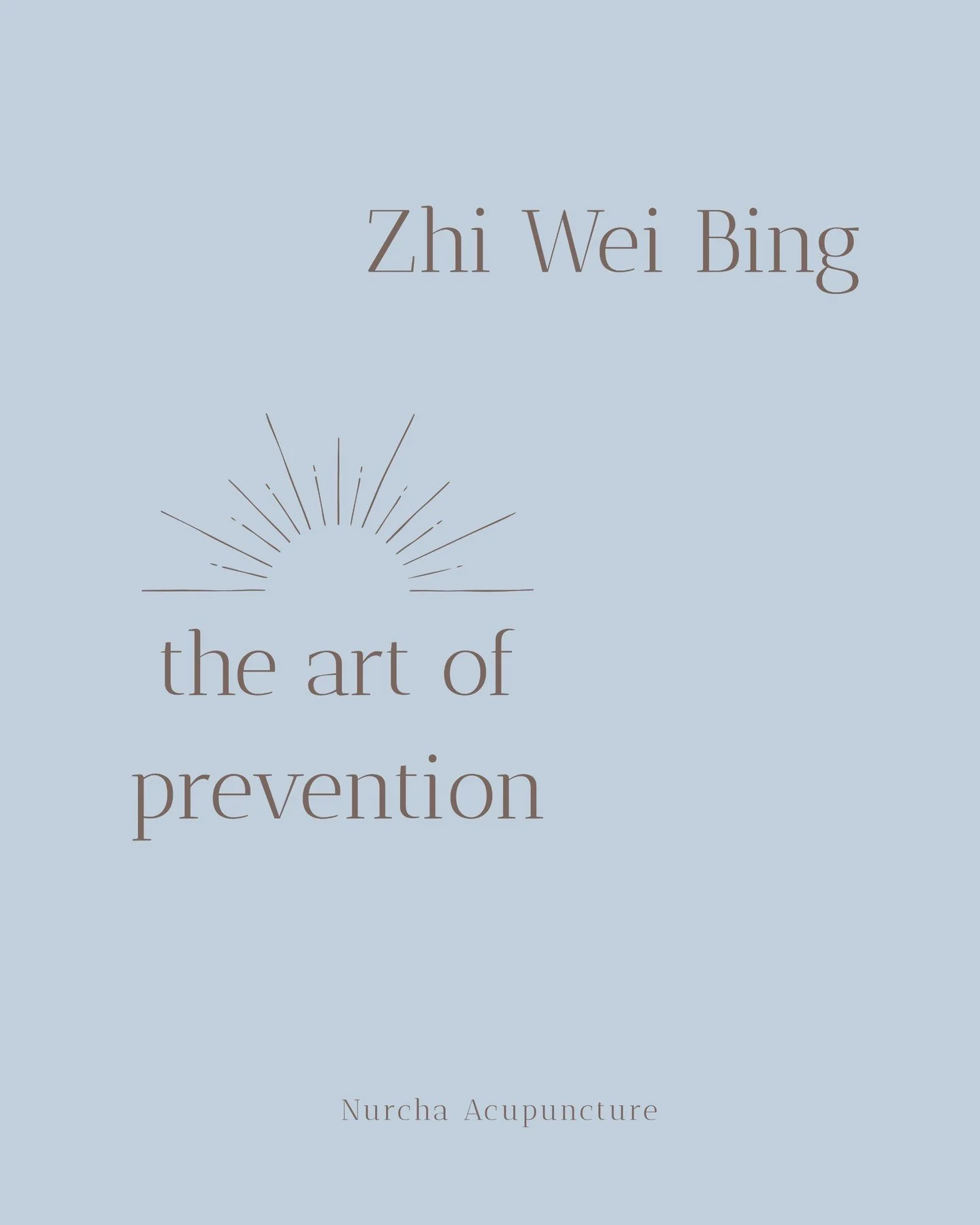 ∽ Zhi Wei Bing &mdash; The Art of Prevention ∽
In Chinese medicine, &ldquo;zhi wei bing&rdquo; means treating before illness arises. Prevention isn&rsquo;t just a treatment principle &mdash; it&rsquo;s a way of life deeply rooted in traditional Chine