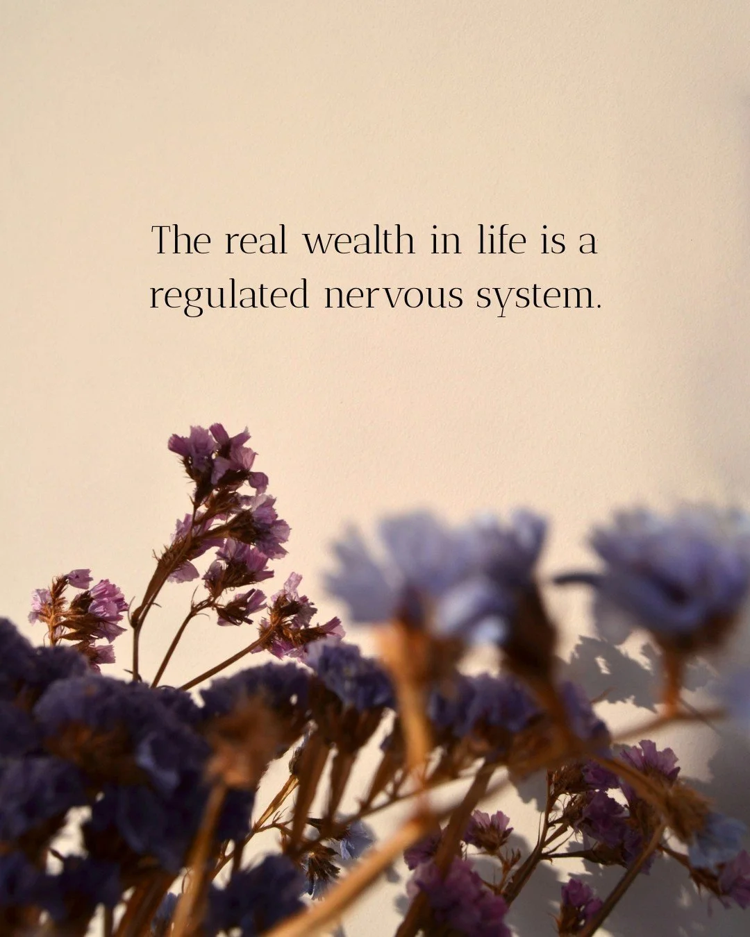 "The real wealth in life is a regulated nervous system."

I saw this quote recently and immediately thought of the Chinese medicine concept of Shen.

In our medicine, the Shen is the spirit - it lives in the Heart, and it's what gives the e