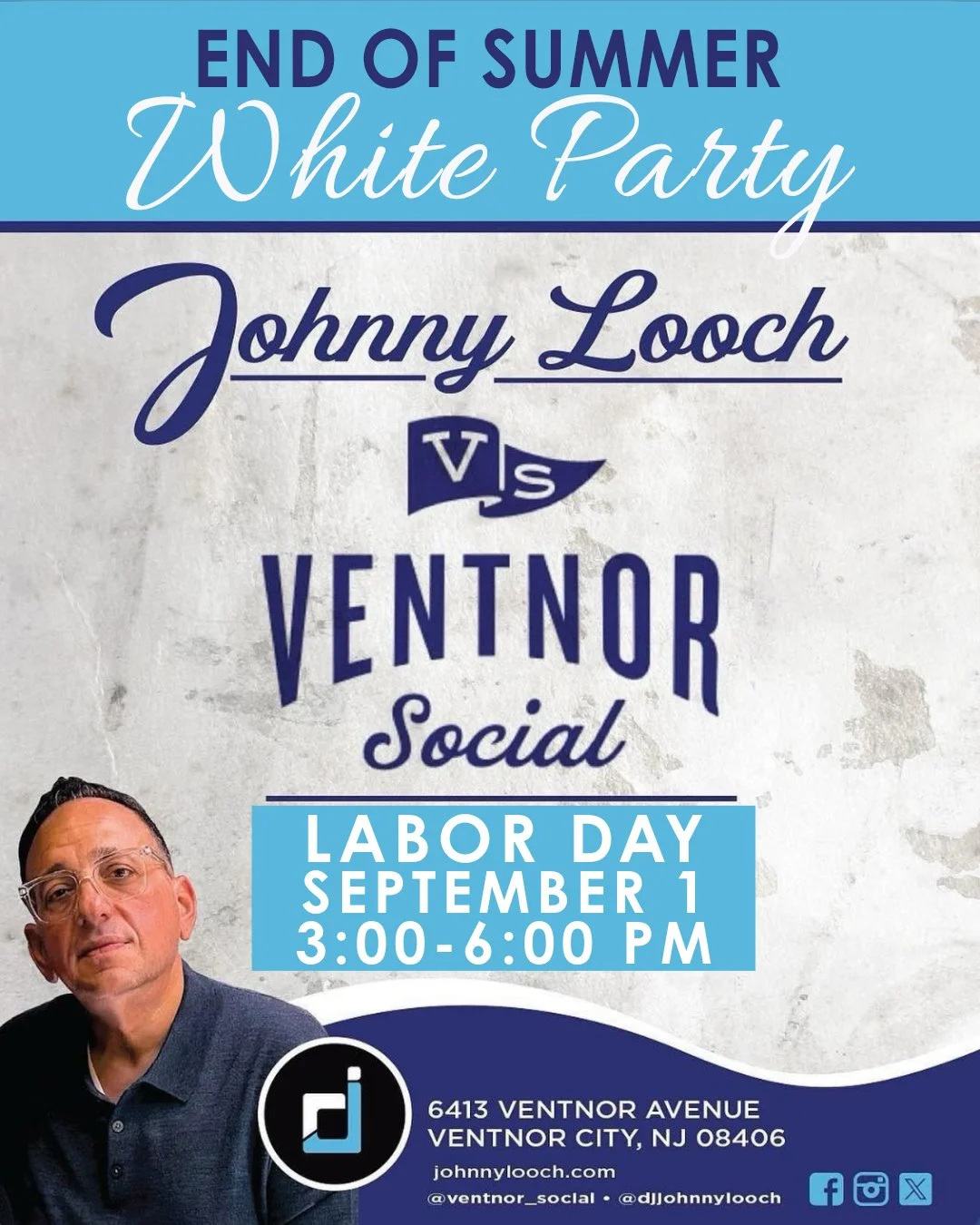 End of Summer White Party with DJ Johnny Looch
