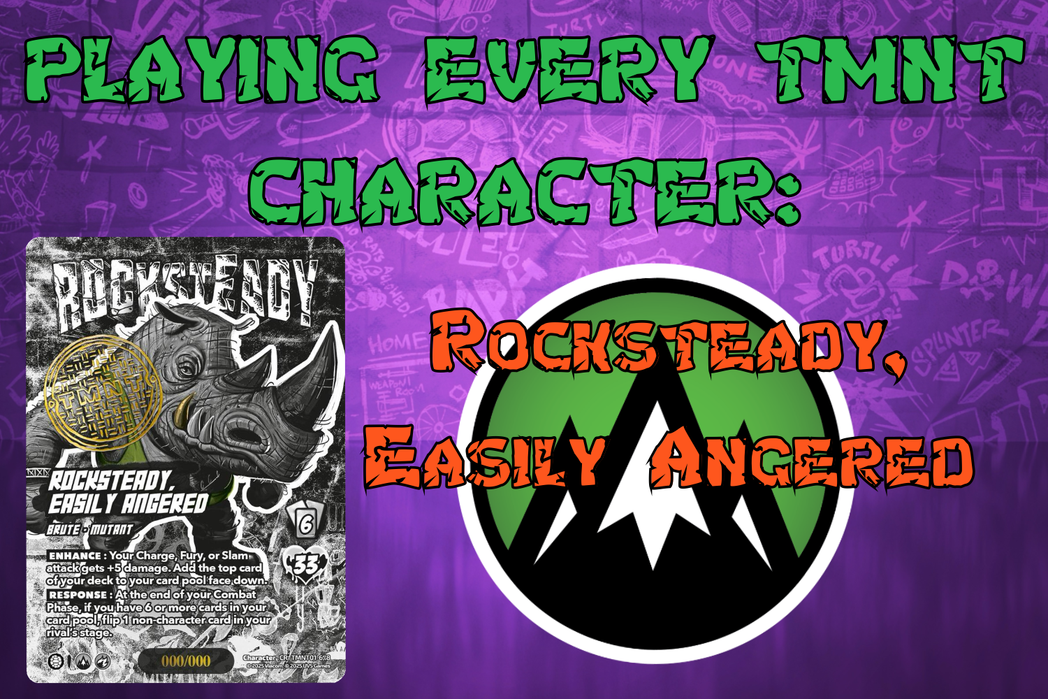Playing Every TMNT Character - Rocksteady, Easily Angered
