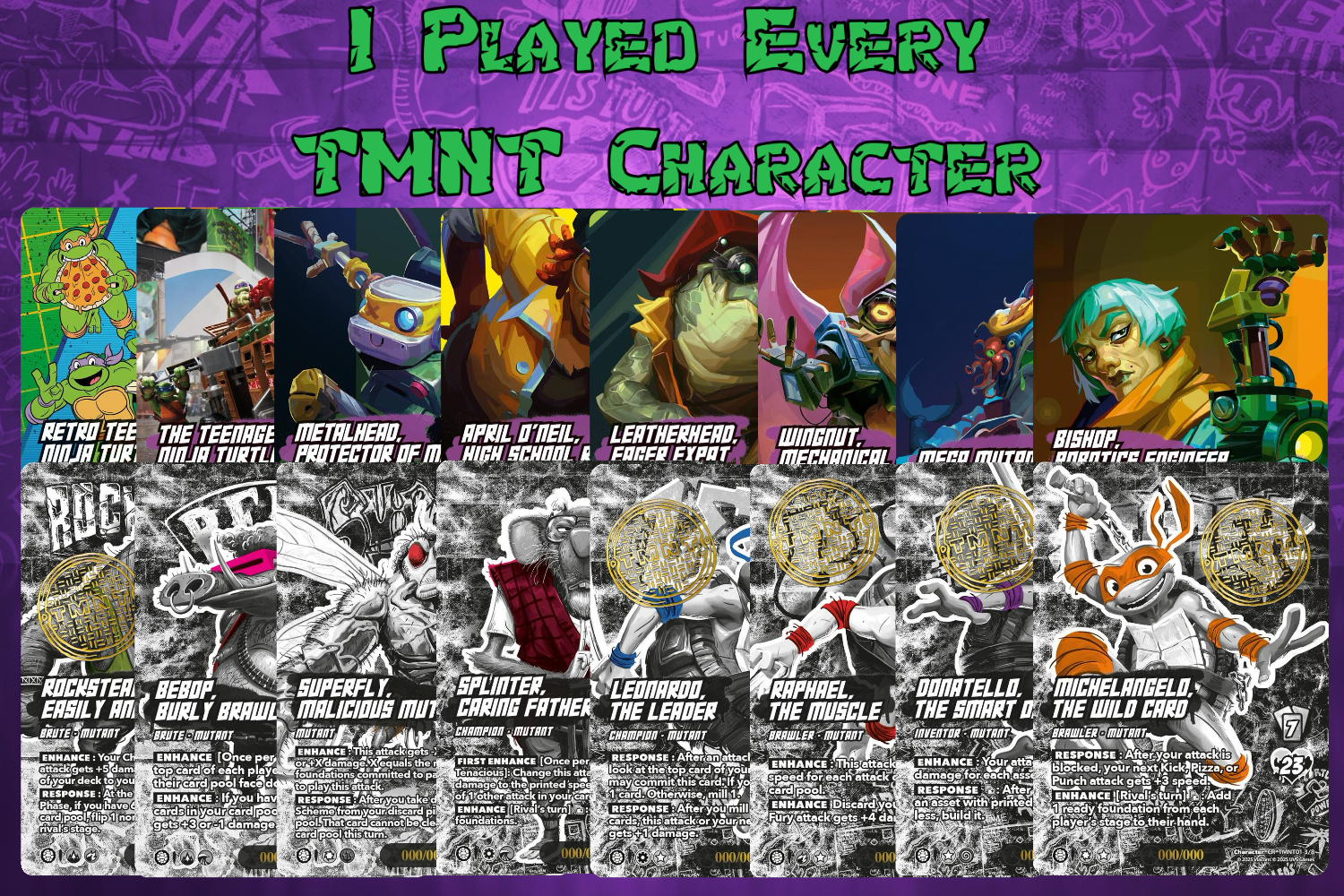 I Played Every TMNT Character - Recap