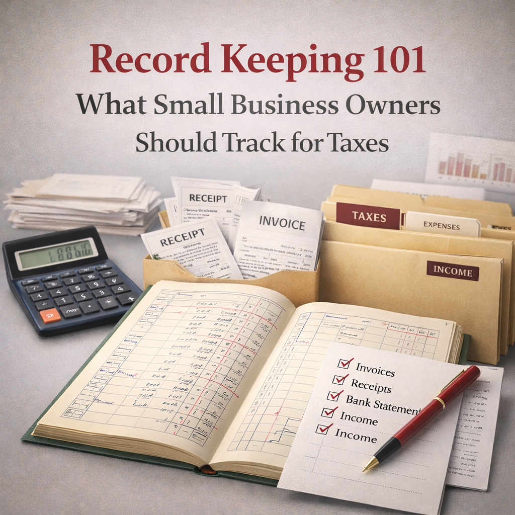 Record Keeping 101: What Small Business Owners Should Track for Taxes