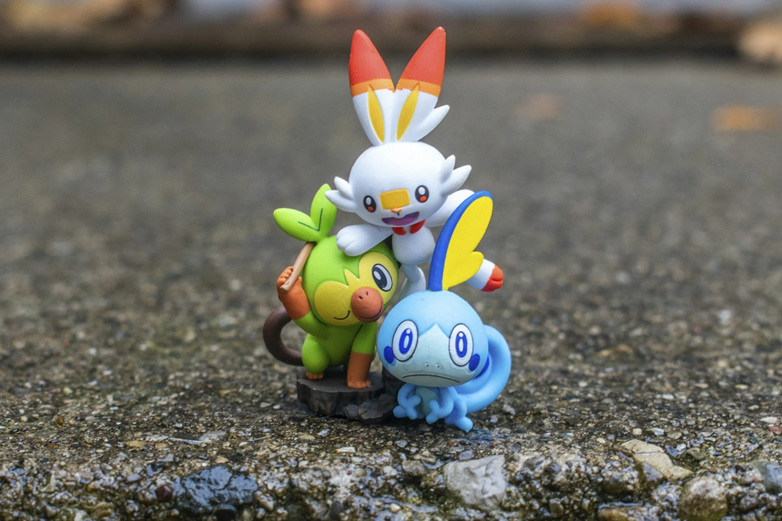 3 small pokemon toys