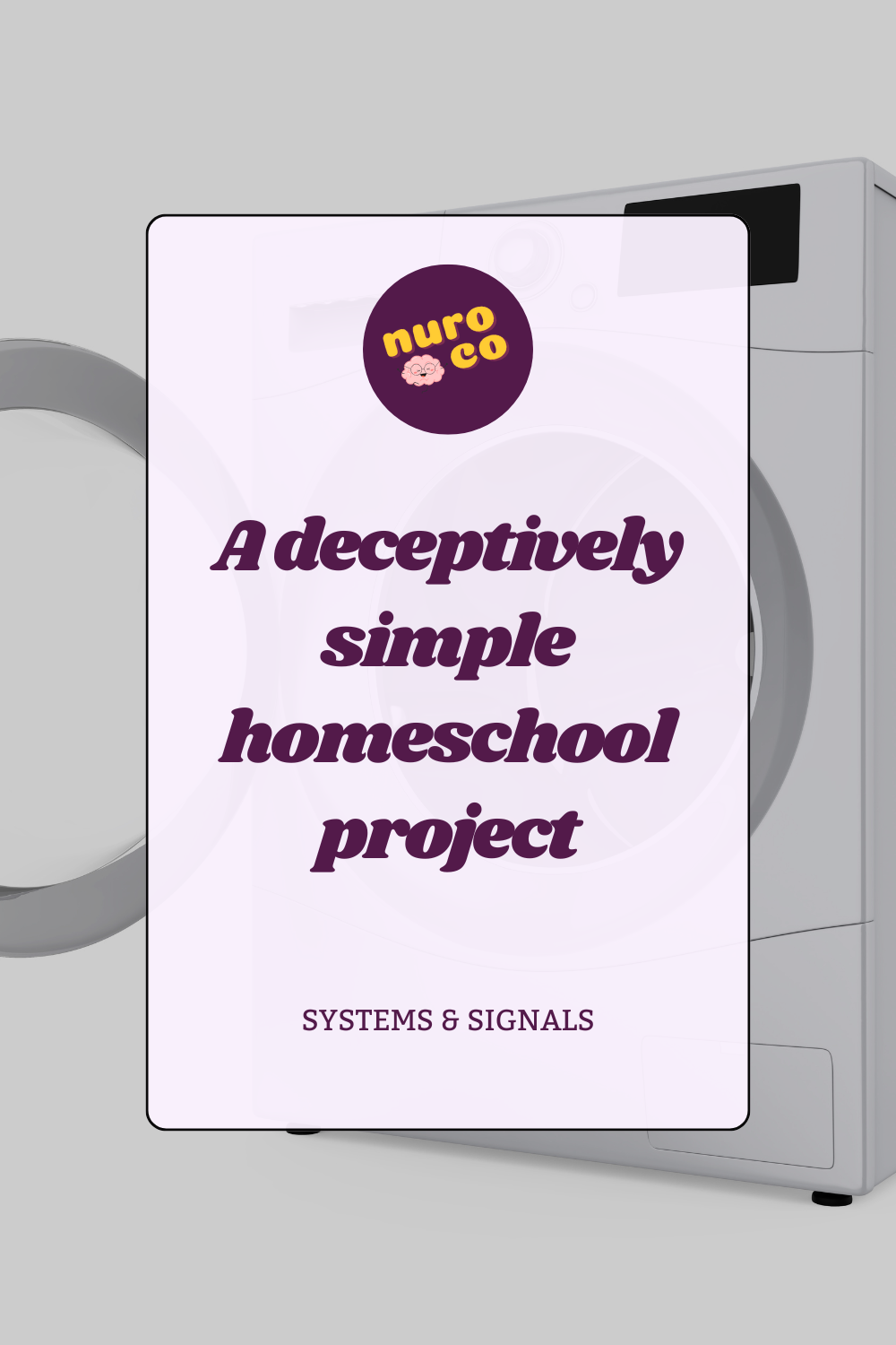 A deceptively simple homeschool project