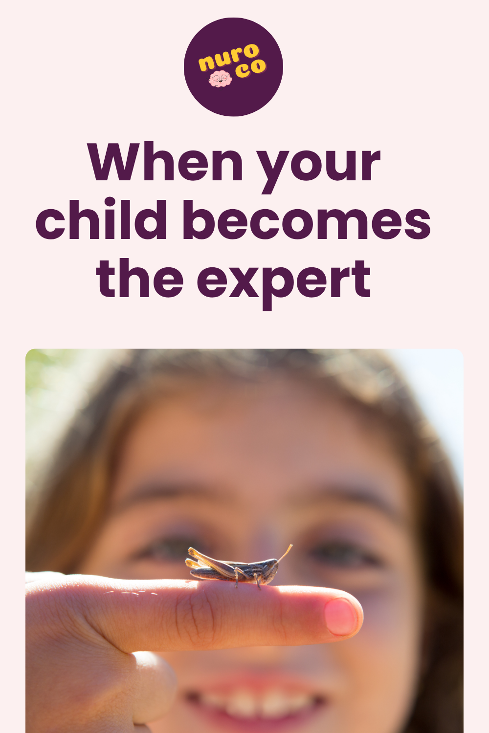 close up of a bug on a child's finger
