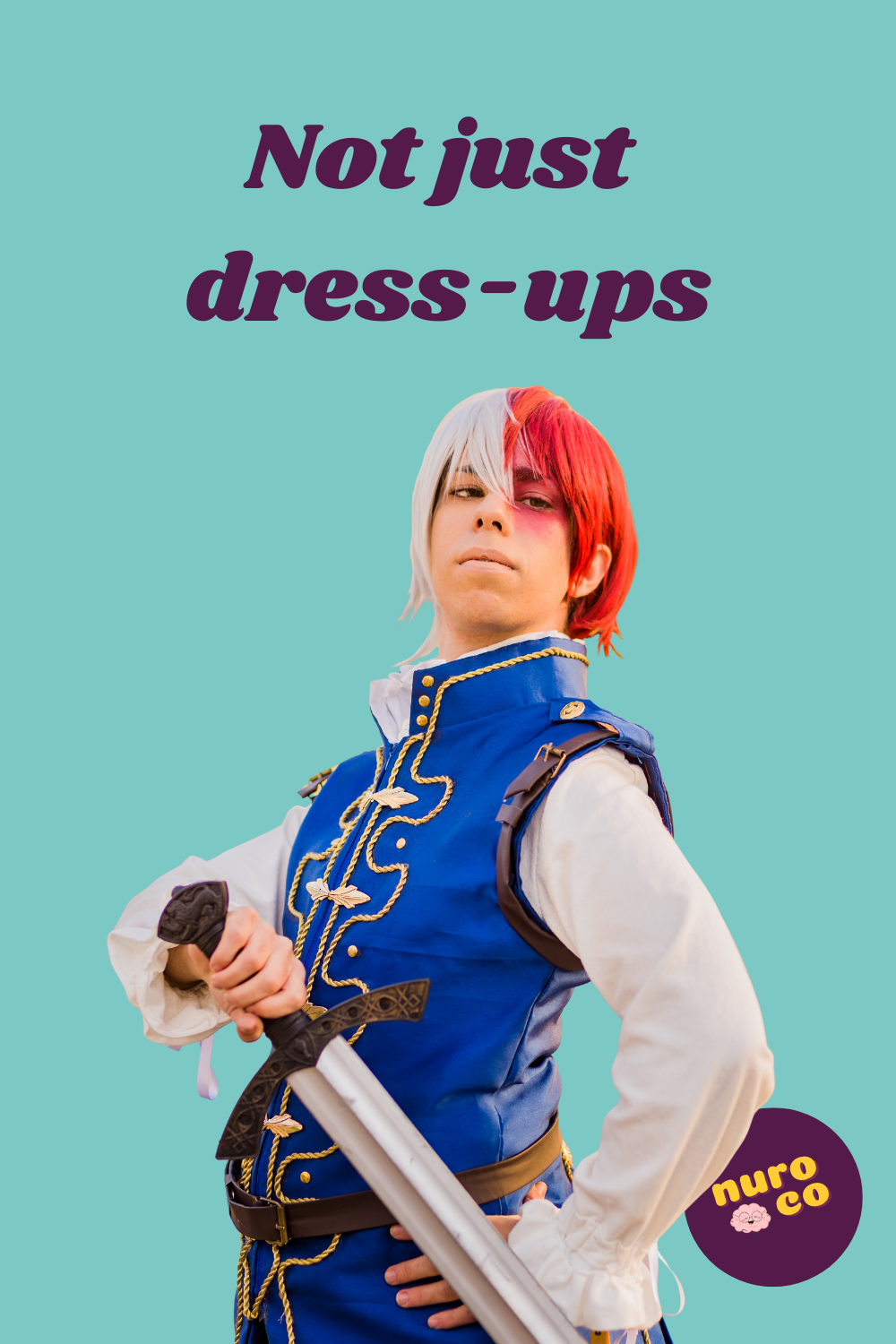teen dressed in regal outfit