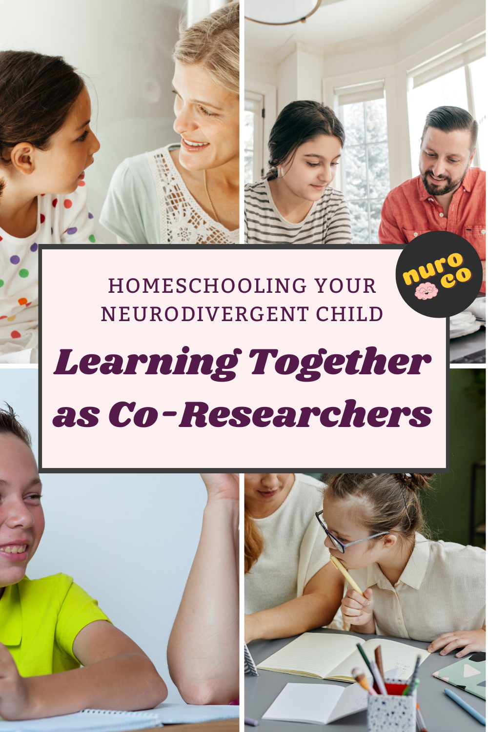 images of parents and children learning together