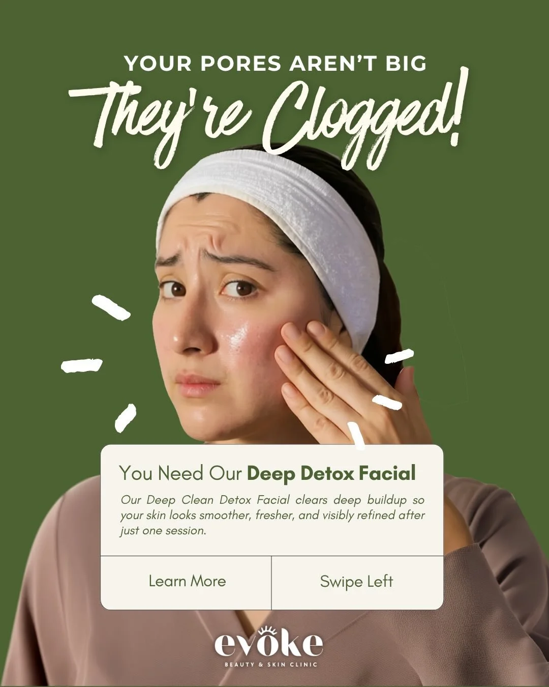 Your skin isn&rsquo;t &ldquo;acting up&rdquo;&hellip; it&rsquo;s just a little backed up.
Let&rsquo;s fix that ✨

Book your Deep Detox Facial today. 

#evokeskinph #skincare #makati #skinclinic #facial
