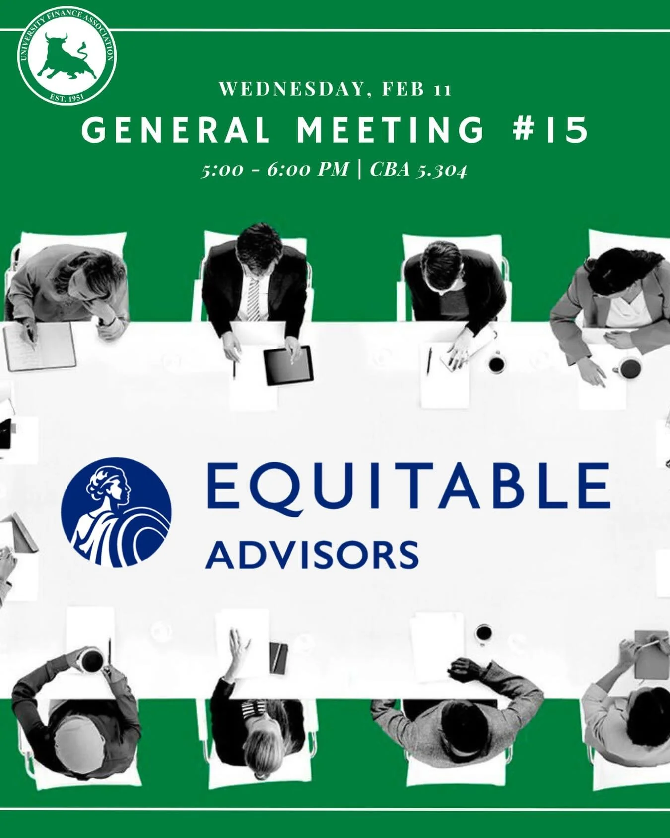 This week, we&rsquo;re excited to have Equitable Advisors as our guest speaker!

Equitable Advisors is a financial services firm that works with individuals and businesses on wealth management, retirement planning, and financial protection. Come lear