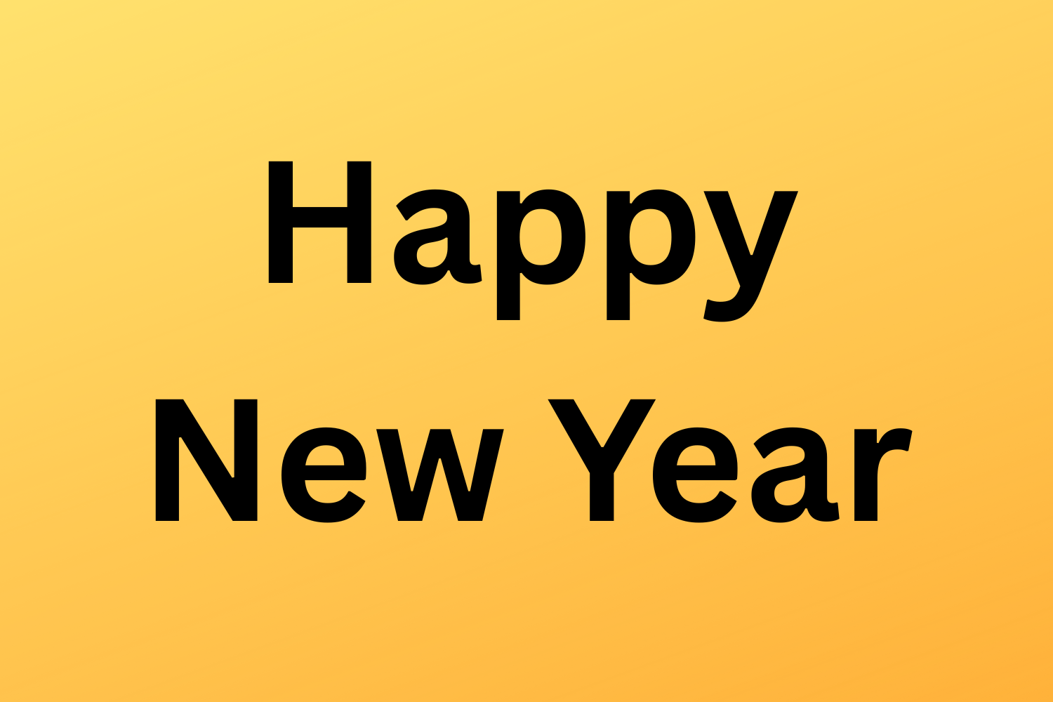 Happy New Year