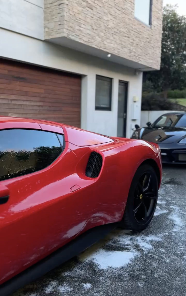 Ferrari 296 GTS after Premium Foam Wash.JPG