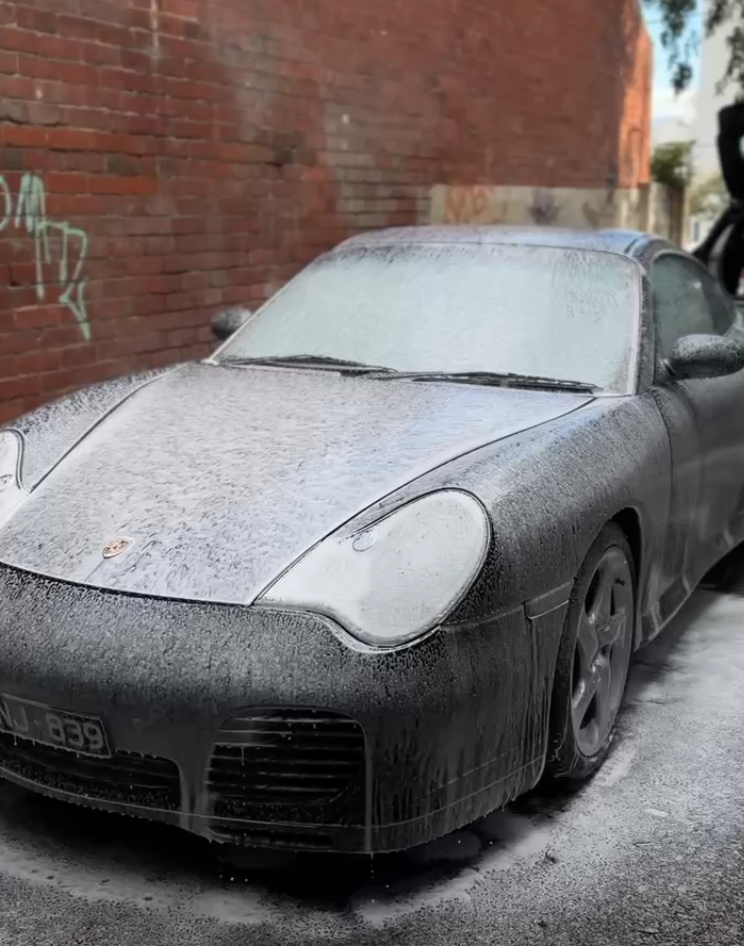Porsche 911 Carrera 4S Foam Pre-Wash Treatment.JPG