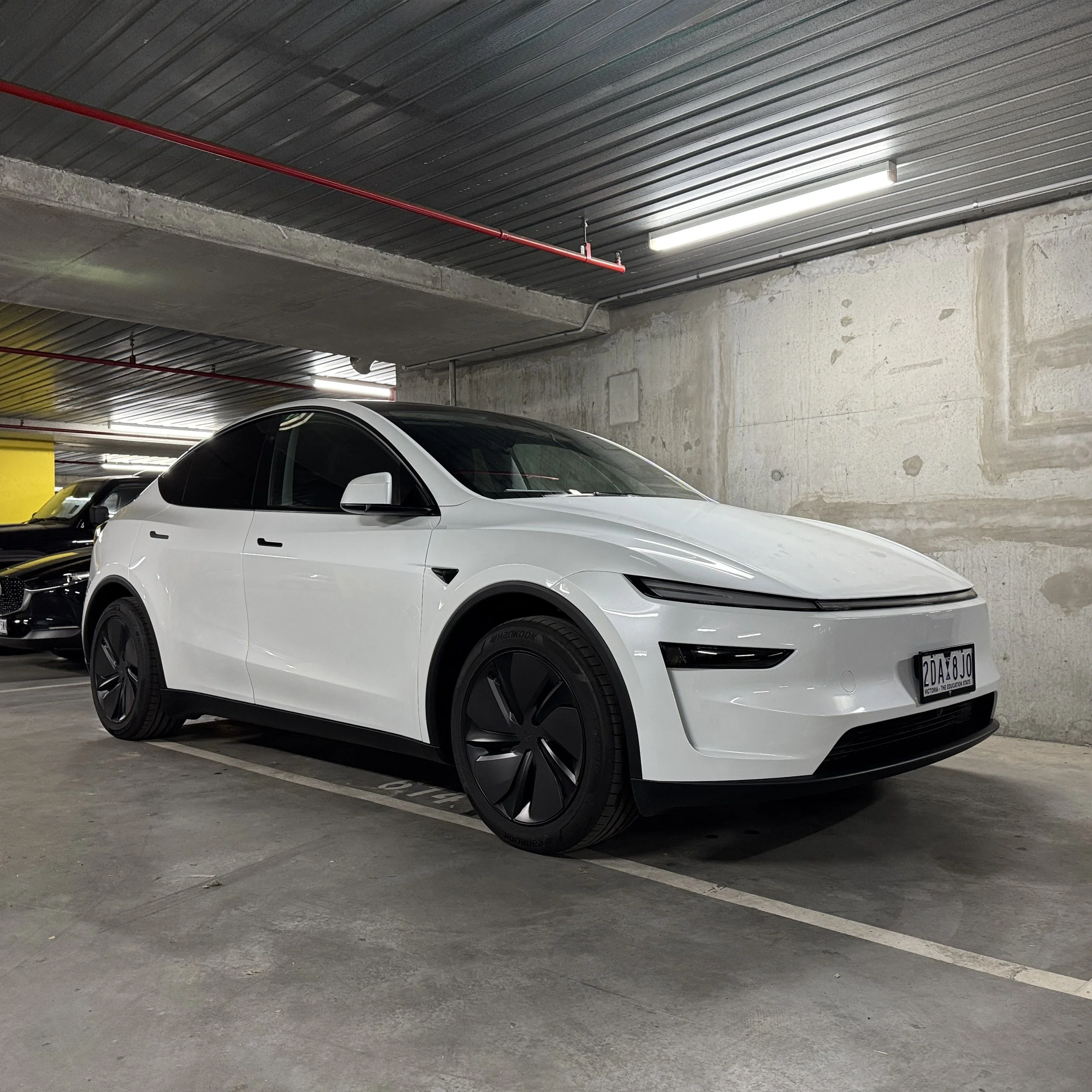 SQKY recently completed a Ceramic Coating service on this brand new Tesla Model Y, addressing the owner's concerns around protection and maintenance throughout his ownership.