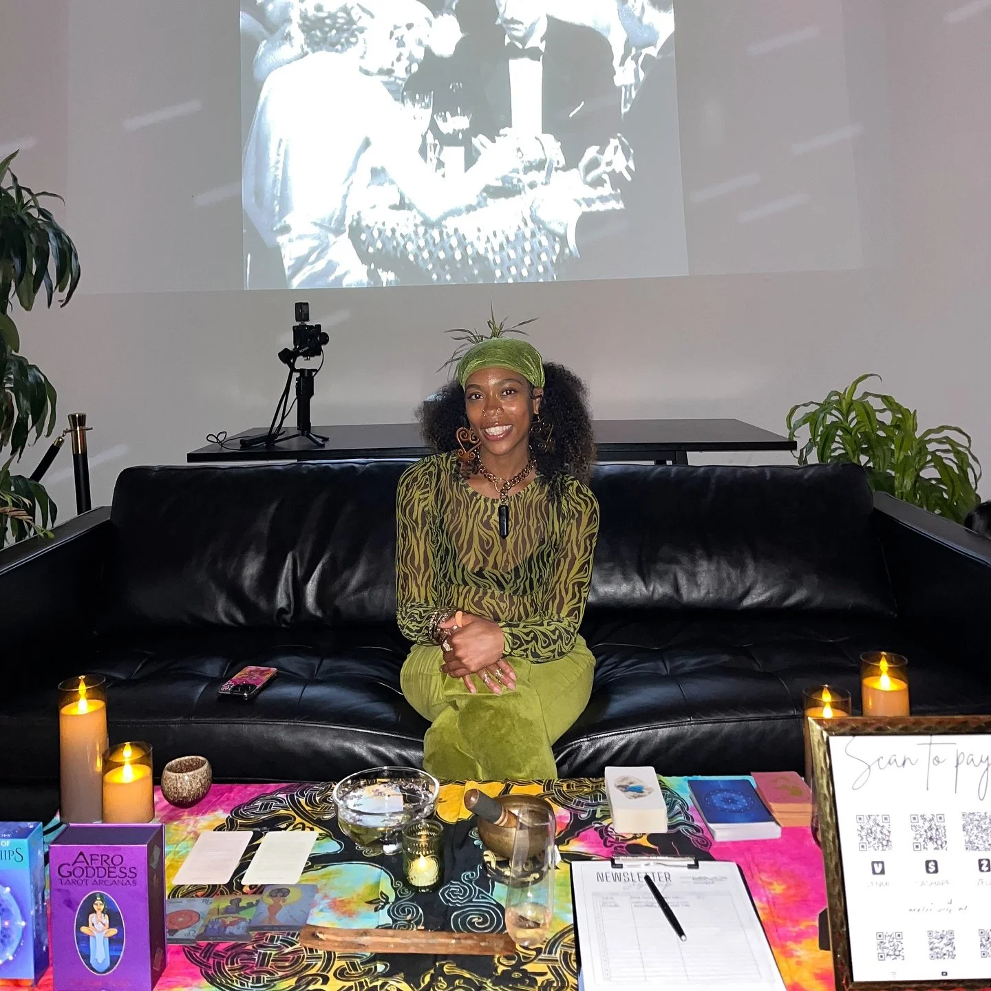 Thank you to all of the sweet souls who booked a reading w/me last week at @rhythmsectionoak Murder On The Dance Floor: Murder Mystery Party 🔪🪩🔮⭐️ It was such a pleasure to offer you spiritual guidance. 

Thank you @aileenagallego for the recommen
