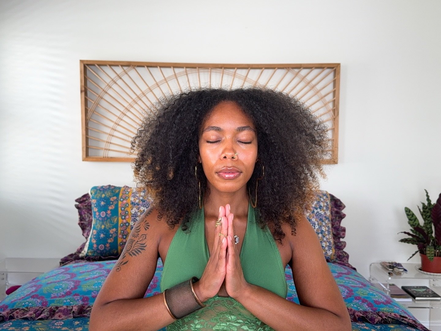 Prayer as a love letter to the Divine. A moment of thanks. A daily devotional practice. An opportunity to free yourself and lay down your grief, baggage, and scars. A portal to higher dimensions, entities, and timelines. 

I&rsquo;ve always been surr