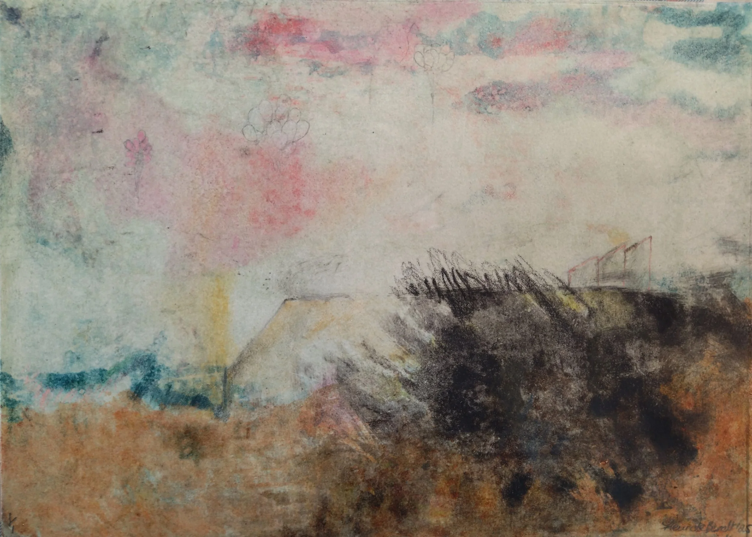 Lamentations over Worlds Either Vanishing or Lost Entirely Series. Monotype