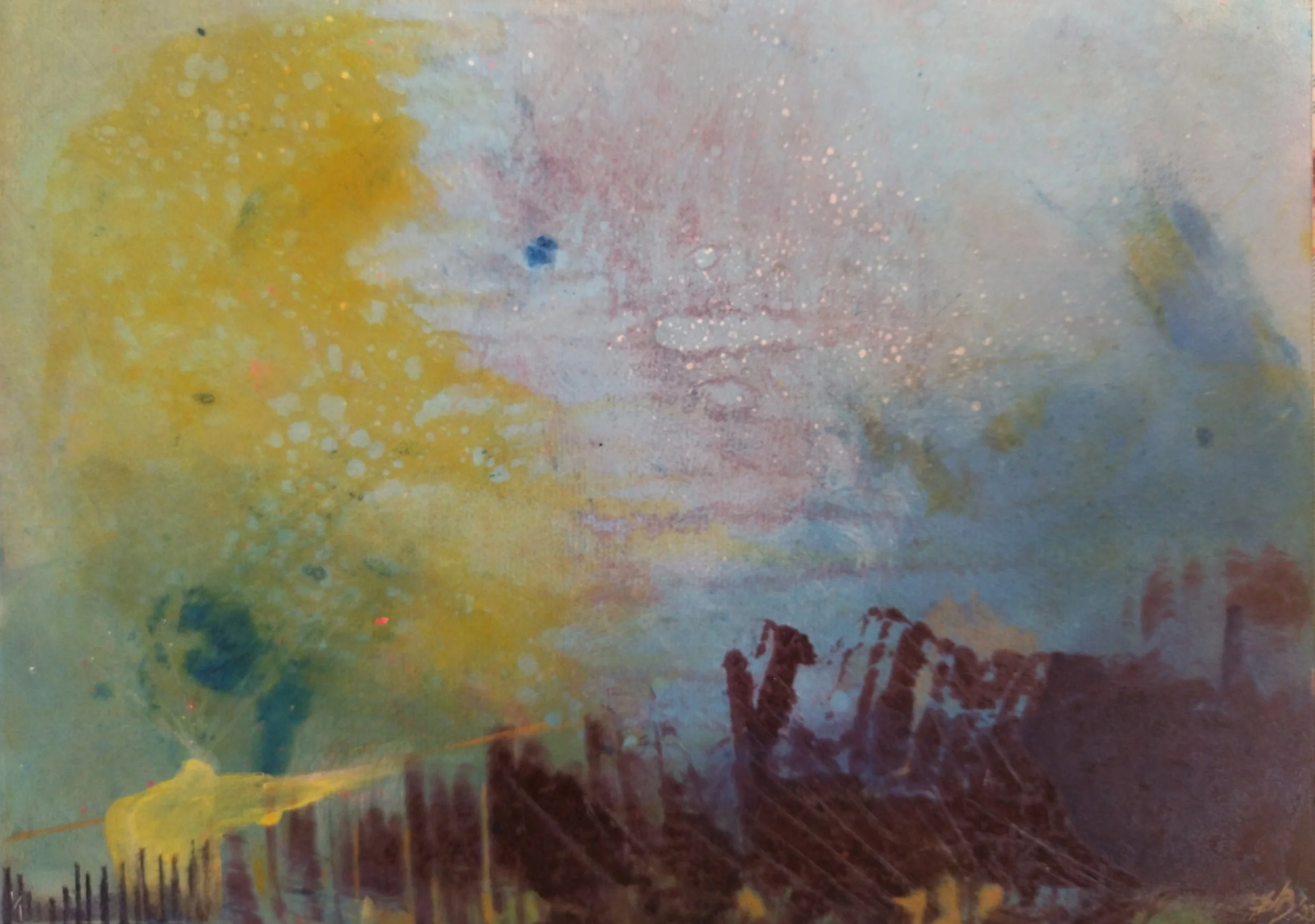 Lamentations over Worlds Either Vanishing or Lost Entirely Series. Monotype