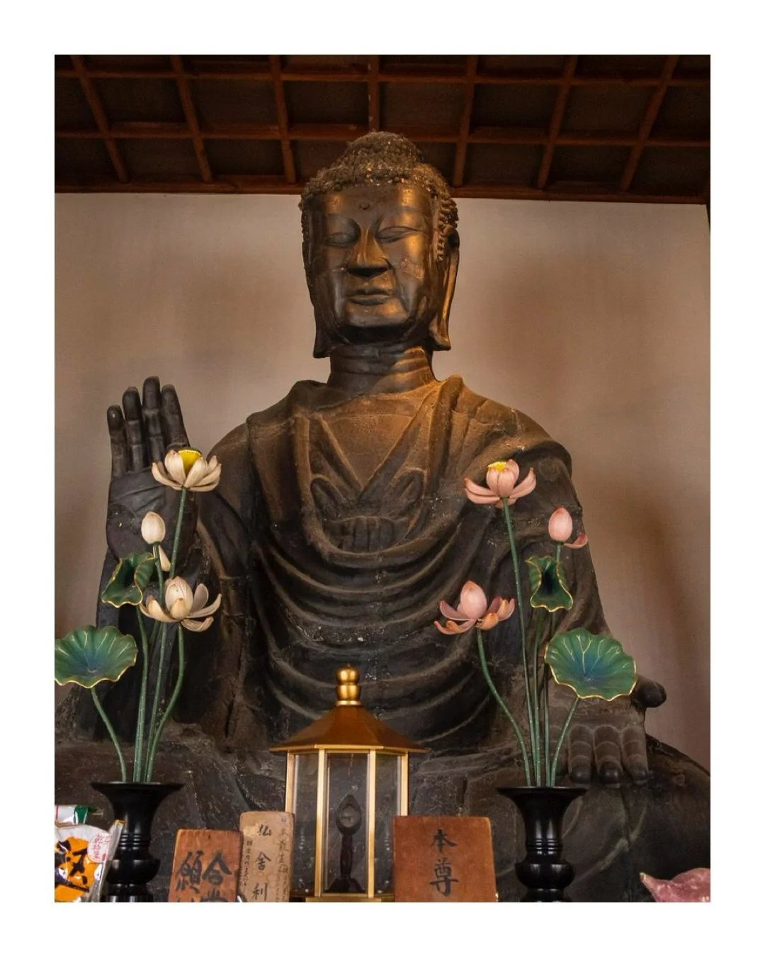 Step into the birthplace of Japanese Buddhism at Asuka-dera, one of Japan&rsquo;s earliest temples, quietly nestled in the fields of Asuka. Founded in AD 596 by the powerful Soga clan, it still feels intimate and close&mdash;less &ldquo;tourist site,