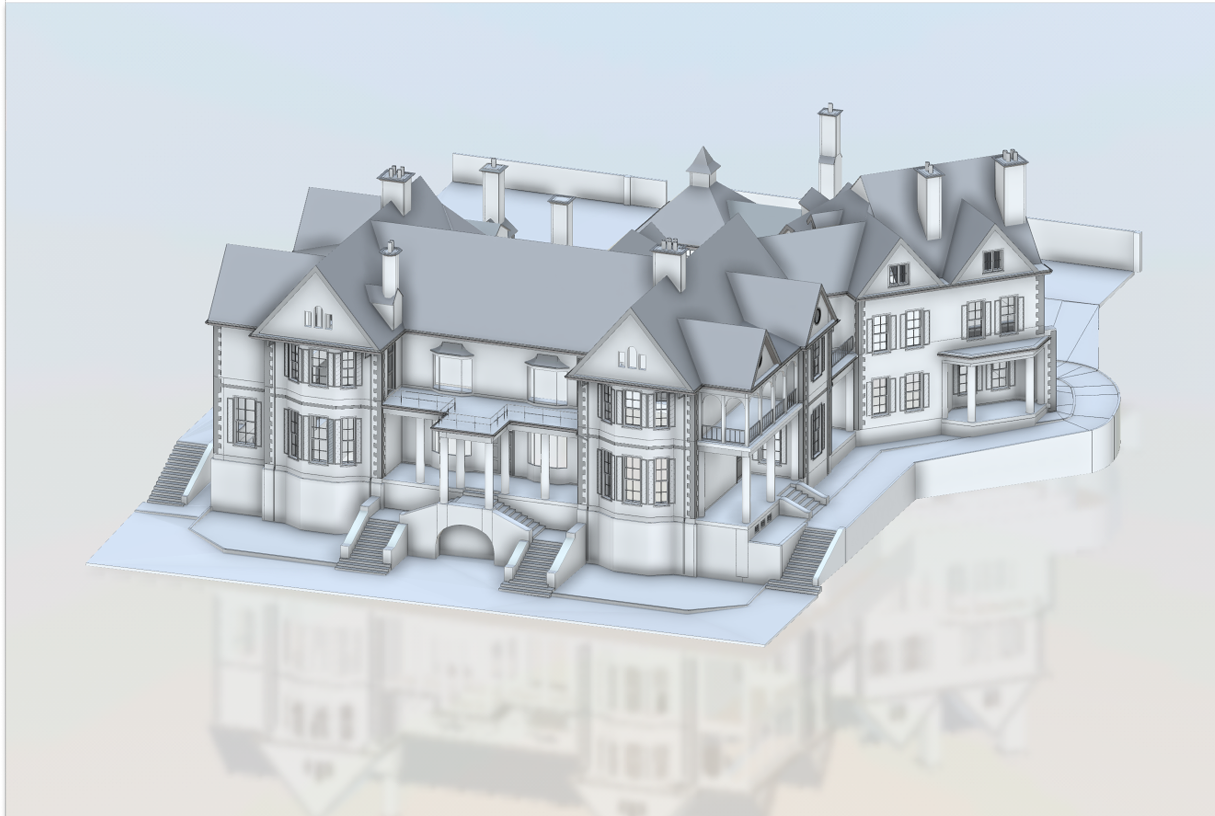 3D Core Model in Revit