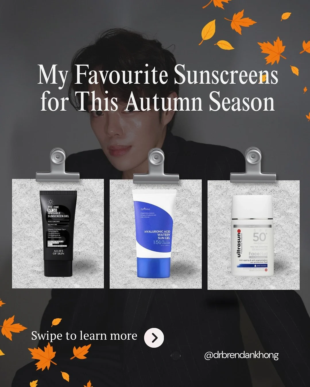 Just because the sun isn&rsquo;t blazing doesn&rsquo;t mean you get to skip your SPF! Sunscreen is a year-round essential, even in autumn and winter, those UV rays are still doing their thing. Here are my top 3 favourites this season that keep my ski